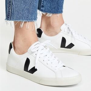 Veja Extra Black and White Esplar Low Top Sneakers